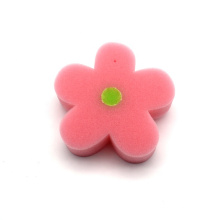 Pink flower baby body bathing sponge